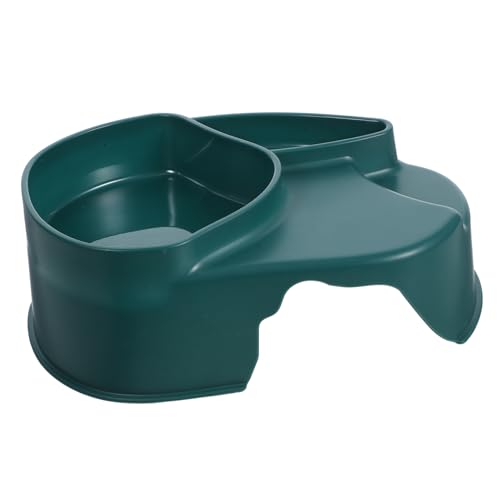 FONDOTIN Versteckhaus Für Reptilien Reptilienfutter-wasserschüssel Reptilienwasserfuttermittel Futternapf Für Würmer Reptilien-wurmschale Raupenfutternapf Für Haustiere Dark Green Abs von FONDOTIN