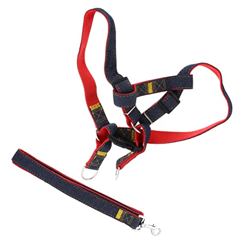 FONDOTIN 1satz Pet Geschirr Set Für Kleine Haustiere Verstellbares Und Bequemes Hundegeschirr Mit Leine Für Und Training Teiliges Set Rotes Geschirr Leine von FONDOTIN