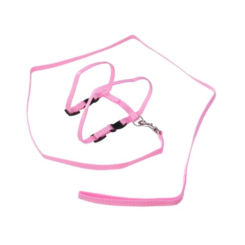 FONDOTIN Verstellbares Katzenhalsband mit Leine aus Leichtem Nylon Pinkes Geschirr für Kätzchen Sicher und Komfortabel für und Outdoor Aktivitäten FONDOTIN Verstellbares Katzenhalsband mit Leine aus Leichtem Nylon Pinkes Geschirr für Kätzchen Sicher und Komfortabel für und Outdoor Aktivitäten von FONDOTIN