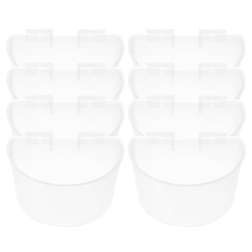 FONDOTIN Vogel Futterspender Für Käfige Hängende Futter Und Wasserschalen Für Tauben Hühner Und Kaninchen Transparente Große Futterschalen Aus Plastik von FONDOTIN
