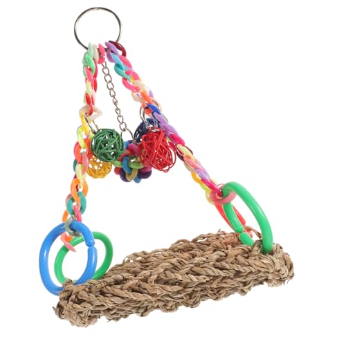 FONDOTIN Vogel-kletternetz Kaninchenspielzeug Für Hasen Papageienspielzeug Vogel Seil Hängematte Kletterspielzeug Papagei Pickt Hanfspielzeug Fink Kunststoff Seetang Schaukelmatte FONDOTIN Vogel-kletternetz Kaninchenspielzeug Für Hasen Papageienspielzeug Vogel Seil Hängematte Kletterspielzeug Papagei Pickt Hanfspielzeug Fink Kunststoff Seetang Schaukelmatte von FONDOTIN