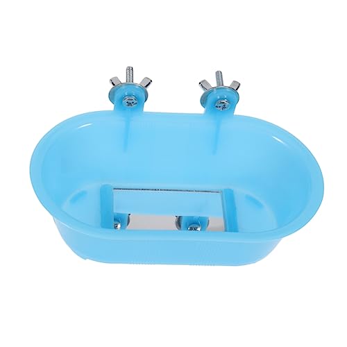 FONDOTIN Vogelbadewanne Für Kleine Vögel Mit Spiegel Sicheres Leichtes Und Stabiles Bad Für Papageien Und Wellensittiche Zum Baden Und Spielen Im Käfig FONDOTIN Vogelbadewanne Für Kleine Vögel Mit Spiegel Sicheres Leichtes Und Stabiles Bad Für Papageien Und Wellensittiche Zum Baden Und Spielen Im Käfig von FONDOTIN