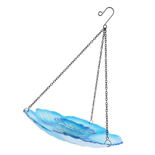 FONDOTIN Vogelfütterer Wellensittichkäfig Futterstelle Für Vögel Besonderheit Wasserspender Für Vögel Draußen Aufbewahrungsbehälter Für Vogelfutter Vogel Fütterer Wild Hängend Blue Glas FONDOTIN Vogelfütterer Wellensittichkäfig Futterstelle Für Vögel Besonderheit Wasserspender Für Vögel Draußen Aufbewahrungsbehälter Für Vogelfutter Vogel Fütterer Wild Hängend Blue Glas von FONDOTIN