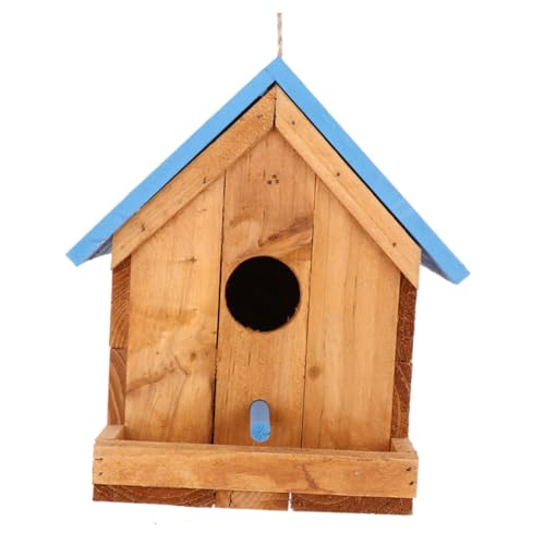 FONDOTIN Vogelhäuschen Aus Holz Für Den Außenbereich Holzvögel Fütterung Kleiner Gärten von FONDOTIN