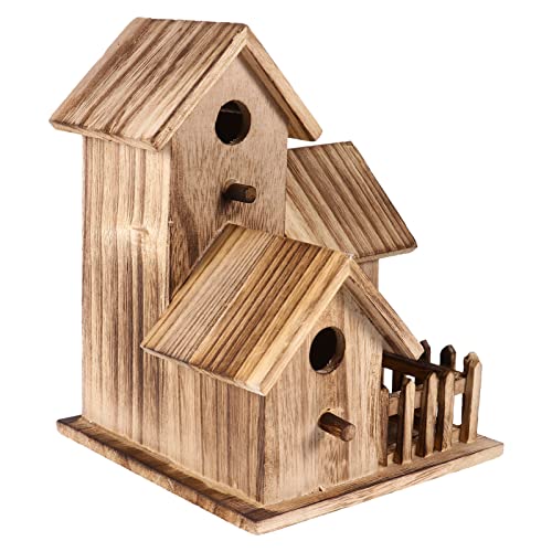 FONDOTIN Unvollendetes Vogelhaus Aus Holz Nestmalerei Basteln Für Vögel Gartendekoration Für Kanarienvogel Papagei FONDOTIN Unvollendetes Vogelhaus Aus Holz Nestmalerei Basteln Für Vögel Gartendekoration Für Kanarienvogel Papagei von FONDOTIN