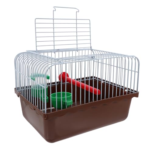 FONDOTIN Vogelkäfig Zucht Vogelreisekäfig Reisekäfig für Vögel tragbar Einzel -Sittichkäfig kleintierkäfig Käfig für Papageien Kiste für Vogel Käfige Haustierkäfig Ara-Käfig Eisen Coffee FONDOTIN Vogelkäfig Zucht Vogelreisekäfig Reisekäfig für Vögel tragbar Einzel -Sittichkäfig kleintierkäfig Käfig für Papageien Kiste für Vogel Käfige Haustierkäfig Ara-Käfig Eisen Coffee von FONDOTIN
