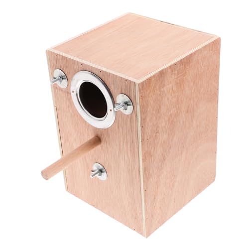 FONDOTIN Sittichhaus Vogelnistkasten Aus Holz Dekorativer Vogelkäfig Sitzstangen Sicherer Inkubator Für Vögel Vogelwahl FONDOTIN Sittichhaus Vogelnistkasten Aus Holz Dekorativer Vogelkäfig Sitzstangen Sicherer Inkubator Für Vögel Vogelwahl von FONDOTIN