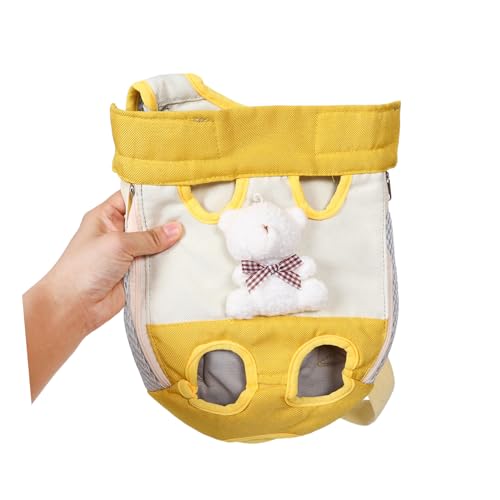 FONDOTIN Vordertasche Haustier Rucksack Tragetasche Katzen und Kleine Hunde Atmungsaktiv Robust Ergonomisch für Outdoor Wandern Reisen Alltag Geeignet von FONDOTIN