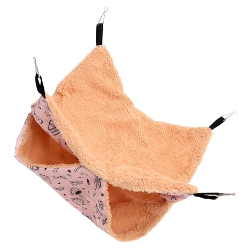 FONDOTIN Warmes Baumwollnest Für Haustiere Hängematte Für Meerschweinchen Chinchillabett Bequemes Hamsterbett Hamsterkäfigbett Kleines Haustierbett Entzückendes Hamsterbett Haustier von FONDOTIN