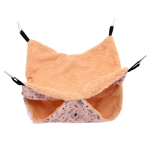 FONDOTIN Warmes Baumwollnest Für Haustiere Meerschweinchen Hängematte Waschbares Hamsterbett Interessantes Chinchillabett Hamsterkäfige Für Zwerghamster Bequemes Nest von FONDOTIN