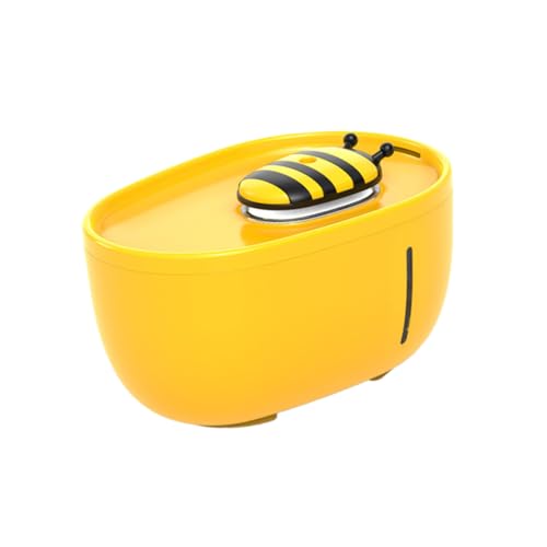 FONDOTIN Wasserzufuhr wasserreiniger hauswasserfilter trinkbrunnen hundefutter trinkhut Hunde wasserbrunnen Haustiertrinker automatisch Wasserspender Trinknapf für Haustiere Plastik Yellow FONDOTIN Wasserzufuhr wasserreiniger hauswasserfilter trinkbrunnen hundefutter trinkhut Hunde wasserbrunnen Haustiertrinker automatisch Wasserspender Trinknapf für Haustiere Plastik Yellow von FONDOTIN