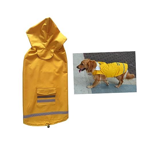 FONDOTIN Wimperntusche Regenmantel Für Haustiere Regenmantel Regenjacke Für Haustiere Haustier Slicker Slicker Kleidung Doppelschicht von FONDOTIN