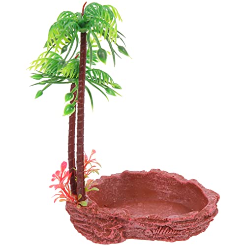 FONDOTIN Reptilien-wasserhalter Reptilien-wasserschale Eidechsen- Schlangen- Futter- Schildkröten- Futterhalter Haustier-wasserschale von FONDOTIN