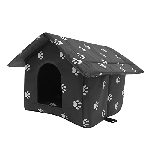 FONDOTIN Wetterfestes Katzenhaus Unterschlupf für Haustiere im Freien Komfortables Katzennest Druckdesign leicht zu reinigen FONDOTIN Wetterfestes Katzenhaus Unterschlupf für Haustiere im Freien Komfortables Katzennest Druckdesign leicht zu reinigen von FONDOTIN