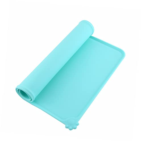 FONDOTIN Haustiermatte aus Silikon Easy putz Hunde Matte Wasserkissen wasserdichtes Haustier Lebende Aquarienpflanzen Tischsets Haustier Tischset Silikon-Haustiermatte klein füttern Tablett von FONDOTIN