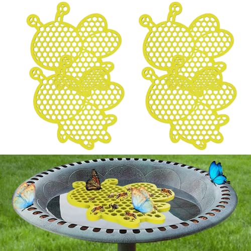 4 Stück Schwimmenden Bienen Inseln, Bieneninsel Insektentränke Garten, Bienentränke, Bienen Wasser Feeder, bienenschwimminsel, Tränke für Biene Schmetterlings bienenschwimminsel Gartendekoration (Ax4) von FONDUO