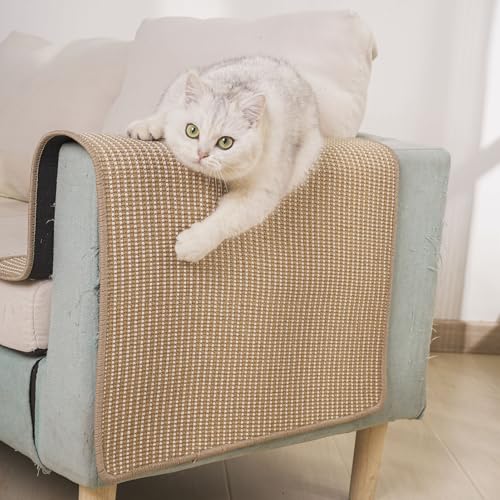 Kratzmatte für Katzen, 81,3 x 50,8 cm, FOOPOMARY Kratzmatte mit weicher Baumwolle und natürlicher Sisalmischung für Indoor-Katzen, schützt Möbel vor Kratzern, vielseitige Platzierung für Sofas und Kratzmatte für Katzen, 81,3 x 50,8 cm, FOOPOMARY Kratzmatte mit weicher Baumwolle und natürlicher Sisalmischung für Indoor-Katzen, schützt Möbel vor Kratzern, vielseitige Platzierung für Sofas und von FOOPOMARY