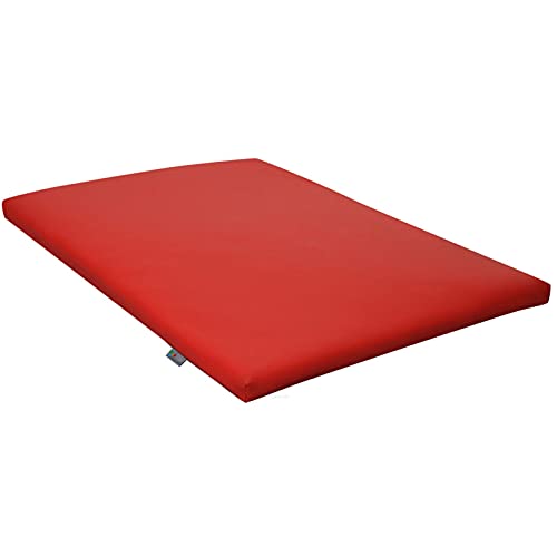 FORTISLINE Hundematte Hundebett Capri (L - 100cm x 65cm, Rot) von FORTISLINE