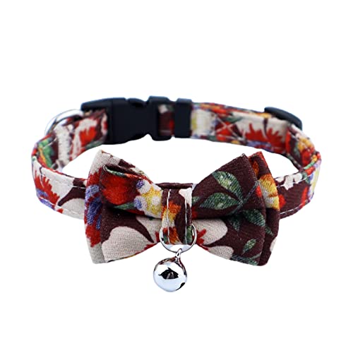 FOReverweihuajz Hunde Seil Halsband verstellbar schöne Hunde Trainings Leine Halsband Biss Blumenmuster 3 von FOReverweihuajz