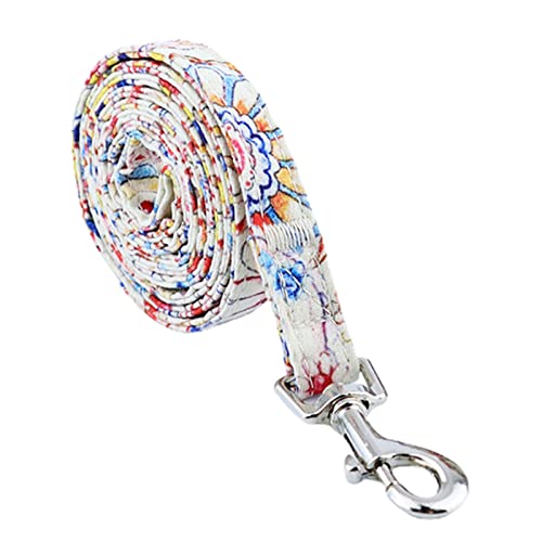 FOReverweihuajz Hunde Seil Halsband verstellbar schöne Hunde Trainings Leine Halsband Biss Blumenmuster 9. von FOReverweihuajz