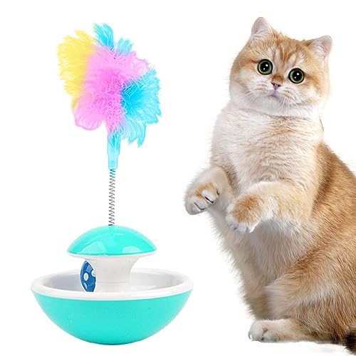 FOUNCY Katzen-Ball-Spielzeug – Stimulierender Federball für Indoor-Katzen, Haustierbedarf für Arbeitszimmer, Katzenhaus, Wohnzimmer, Schlafzimmer, Tierheim, Haustiergeschäft FOUNCY Katzen-Ball-Spielzeug – Stimulierender Federball für Indoor-Katzen, Haustierbedarf für Arbeitszimmer, Katzenhaus, Wohnzimmer, Schlafzimmer, Tierheim, Haustiergeschäft von FOUNCY