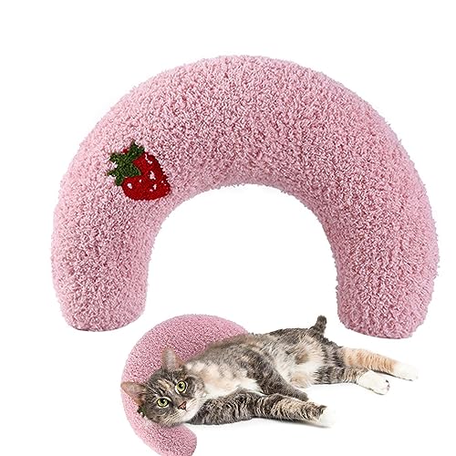 FOUNCY Katzen-Nackenkissen, Schlafkissen, Haustier-Nackenkissen, Haustier-Nackenstütze, halbes Donut-Schlafkissen, waschbares U-förmiges Haustier-Nackenkissen und Haustier-beruhigendes Spielzeug für FOUNCY Katzen-Nackenkissen, Schlafkissen, Haustier-Nackenkissen, Haustier-Nackenstütze, halbes Donut-Schlafkissen, waschbares U-förmiges Haustier-Nackenkissen und Haustier-beruhigendes Spielzeug für von FOUNCY
