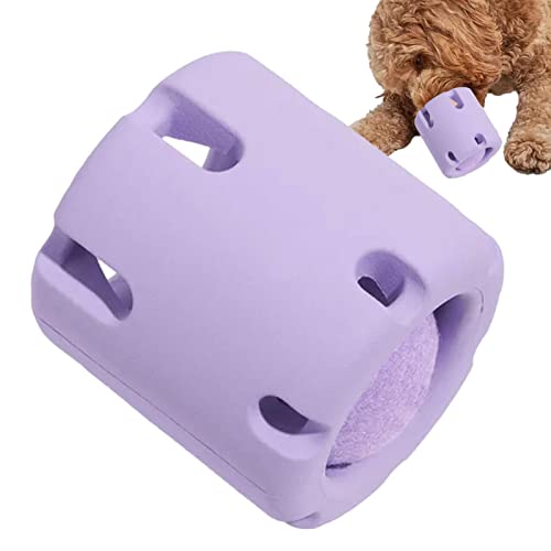 FOUNCY Tennis-Trommel-Puzzle-Spielzeug, Naturkautschuk, Hunde-Tennisball-Spielzeug, Naturkautschuk, Kauball für Hunde, Gehirnspiele, Hundespielzeug FOUNCY Tennis-Trommel-Puzzle-Spielzeug, Naturkautschuk, Hunde-Tennisball-Spielzeug, Naturkautschuk, Kauball für Hunde, Gehirnspiele, Hundespielzeug von FOUNCY