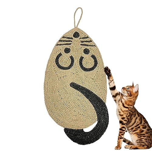 Horizontaler Katzenkratzer - Hängendes Kratzkissen für Katzen, rutschfest | Sisal-Katzenkratzer für Katzenschleifkrallen, Katzenteppich für Couch, Teppiche und Sofas, Katzenprodukte Founcy Horizontaler Katzenkratzer - Hängendes Kratzkissen für Katzen, rutschfest | Sisal-Katzenkratzer für Katzenschleifkrallen, Katzenteppich für Couch, Teppiche und Sofas, Katzenprodukte Founcy von FOUNCY