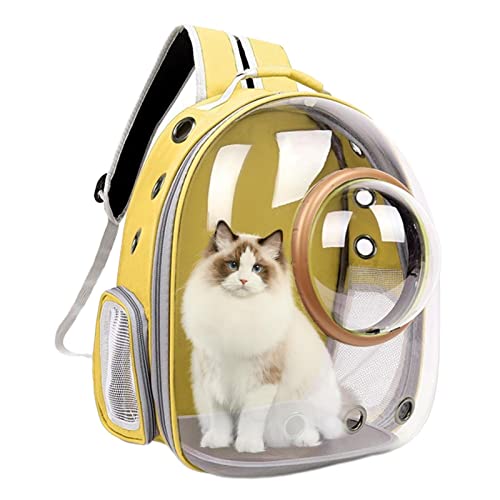 Ttrailmaker Katzenrucksack, durchsichtiger Rucksack für Kinder, mit Netz-Haustier-Rucksack, transparenter Luftpolster-Rucksack, Hundetragetasche für Reisen, Sicherheitsmerkmale und Rückenstütze Ttrailmaker Katzenrucksack, durchsichtiger Rucksack für Kinder, mit Netz-Haustier-Rucksack, transparenter Luftpolster-Rucksack, Hundetragetasche für Reisen, Sicherheitsmerkmale und Rückenstütze von FOUNCY