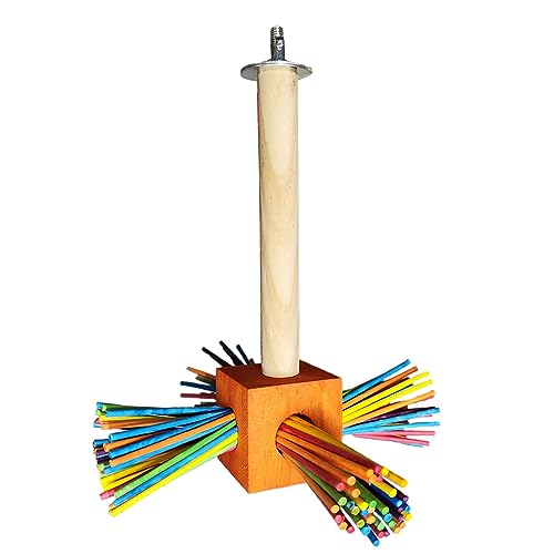 Vogel-Kauspielzeug, bunte Stäbchen, drehbarer Anhänger, Spielzeug für Käfig, sicheres Beißen, Holzspielzeug für Schnabelschleifen, Spaß, für kleine bis mittelgroße Papageien, Sittiche, Hühner Founcy Vogel-Kauspielzeug, bunte Stäbchen, drehbarer Anhänger, Spielzeug für Käfig, sicheres Beißen, Holzspielzeug für Schnabelschleifen, Spaß, für kleine bis mittelgroße Papageien, Sittiche, Hühner Founcy von FOUNCY