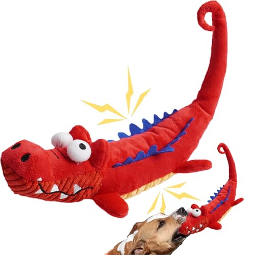 FOUR ANGELS Tough Dog Toys, Stuffed Chew Large Dog Toys to Keep Them Busy, Interactive Squeaky Tug of War Doggie Toy, Chew Guard Technology 1 von FOUR ANGELS