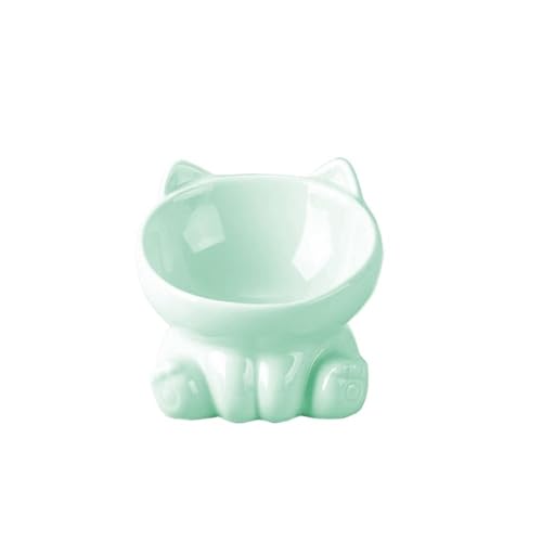 Futternapf für Hunde, erhöht, geneigt, für Katzen, Welpen, Futternapf, Keramik, schützt die Halswirbelsäule, 1 Stück von FOVAOK