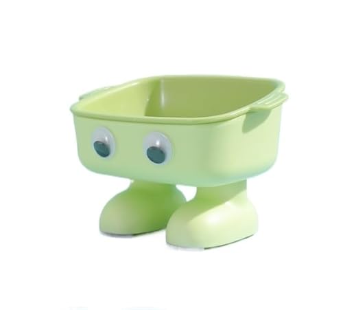 Katzennäpfe mit hohem Fuß, Nackenschutz, für Katzen, Welpen, kleine Hunde, Futter- und Wassernäpfe, Haustier-Futterstation (PS394-grün) von FOVAOK