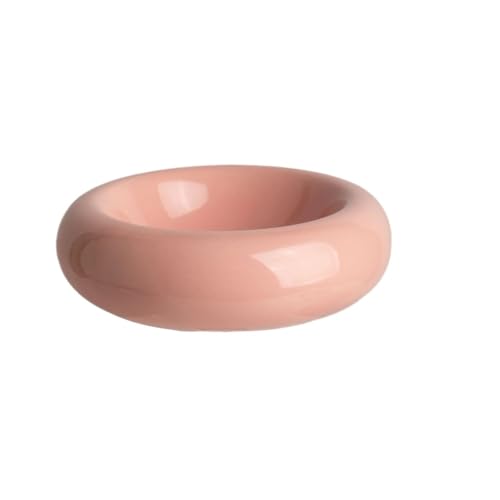Keramik-Napf für Katzen, Futterspender, Futternapf, Kippschutz, Trinkwasser, Snackbehälter (Rosa) von FOVAOK