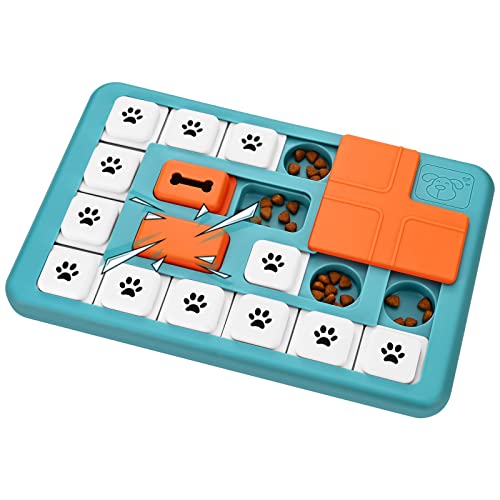 FOXMM Hunde-Puzzle-Spielzeug für große, mittelgroße und kleine Hunde, interaktives Hundespielzeug für IQ-Training und geistige Stimulation, Hundeanreicherungsspielzeug mit Quietsch-Design, FOXMM Hunde-Puzzle-Spielzeug für große, mittelgroße und kleine Hunde, interaktives Hundespielzeug für IQ-Training und geistige Stimulation, Hundeanreicherungsspielzeug mit Quietsch-Design, von FOXMM