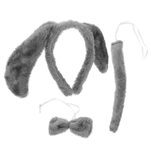 FOYTOKI 1satz Hundekostüm Zubehör Mit Ohren Und Fliege Für Welpen Plüschkopfbedeckung Und Tierkostüm-Accessoires Für Karneval Und Cosplay-Events FOYTOKI 1satz Hundekostüm Zubehör Mit Ohren Und Fliege Für Welpen Plüschkopfbedeckung Und Tierkostüm-Accessoires Für Karneval Und Cosplay-Events von FOYTOKI