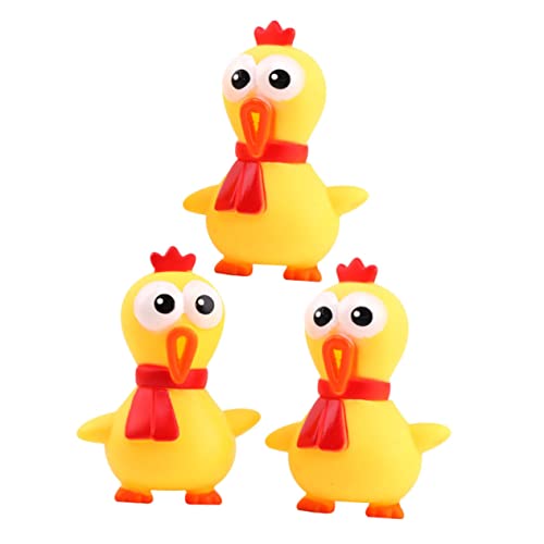 FOYTOKI 3 Stück Quetschspielzeug für Haustiere Lautes Hühnchen mit Geräuschfunktion für Stressabbau FOYTOKI 3 Stück Quetschspielzeug für Haustiere Lautes Hühnchen mit Geräuschfunktion für Stressabbau von FOYTOKI