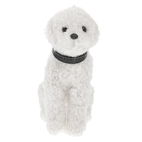 FOYTOKI Kuscheliger Hund Plush Doll Toy Realistisches Cartoon Hundespielzeug für Heimdekoration Süßes für Besondere Anlässe Weißem Design für Weihnachten und Geburtstage FOYTOKI Kuscheliger Hund Plush Doll Toy Realistisches Cartoon Hundespielzeug für Heimdekoration Süßes für Besondere Anlässe Weißem Design für Weihnachten und Geburtstage von FOYTOKI