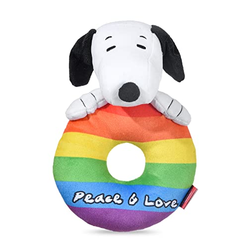 Peanuts: 8" Snoopy Peace & Love Plush Ring Squeaker Pet Toy | Peanuts for Pets 8" Snoopy Love Squeaky Pet Toy | Peanuts Dog Toys, Snoopy | Love Gifts for Pets, Snoopy Rainbow Toys for Dogs Peanuts: 8" Snoopy Peace & Love Plush Ring Squeaker Pet Toy | Peanuts for Pets 8" Snoopy Love Squeaky Pet Toy | Peanuts Dog Toys, Snoopy | Love Gifts for Pets, Snoopy Rainbow Toys for Dogs von FQQF