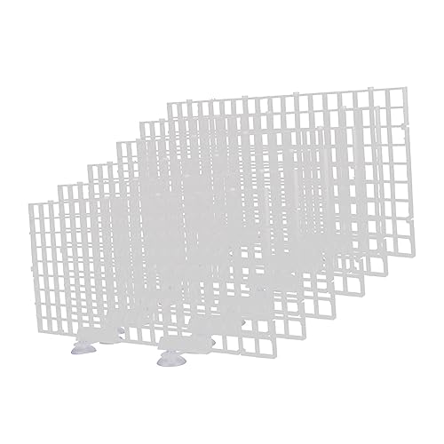 FRCOLOR 1 Satz Aquarienteiler Aquarien-trennwand Versorgung Mit Aquarien Aquarientrenner Mit Saugnapf Trennwände Für Aquarienbecken Eierkisten Trennplatte Aquarium Weiß Polyethylen von FRCOLOR