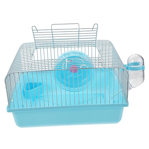 FRCOLOR 1 Satz Hamsterkäfig Hamster Tragetasche Hamster-reisekäfig Haustier Käfig Für Meerschweinchen Kleintierkäfig Hamsterrad Für Käfig Igelkäfige Reisen Plastik Tragbar Kleiner Hamster von FRCOLOR