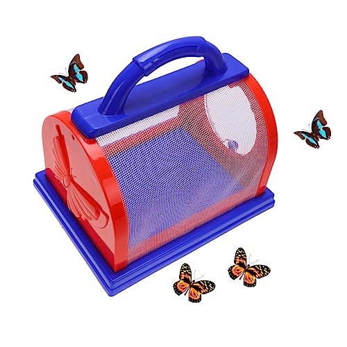 FRCOLOR 1 Satz Insektenfänger für Bunter Insektenkäfig mit Traggriff Netz und Zubehör Lupe und Pinzette für Outdoor Entdeckungen Rot Blau FRCOLOR 1 Satz Insektenfänger für Bunter Insektenkäfig mit Traggriff Netz und Zubehör Lupe und Pinzette für Outdoor Entdeckungen Rot Blau von FRCOLOR