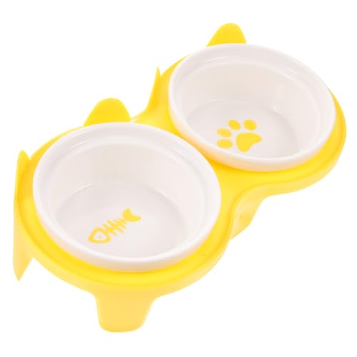 FRCOLOR 1satz Erhöhter Keramik-katzennapf Mit Schrägem Design Zweiteiliges Für Futter Und Wasser Rutschfester Schützt Die Nacken-Gesundheit Ihrer Katze Leicht Zu Reinigen Für FRCOLOR 1satz Erhöhter Keramik-katzennapf Mit Schrägem Design Zweiteiliges Für Futter Und Wasser Rutschfester Schützt Die Nacken-Gesundheit Ihrer Katze Leicht Zu Reinigen Für von FRCOLOR