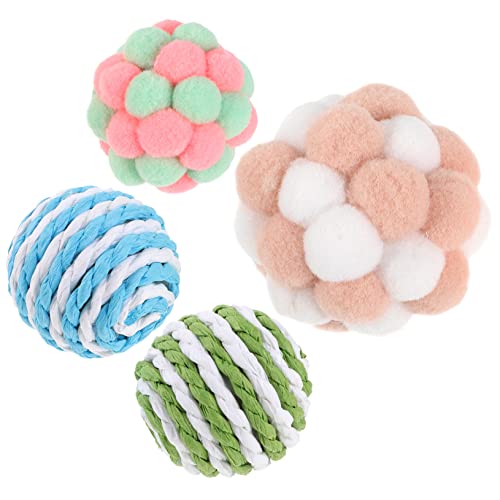 FRCOLOR 1 Satz Katzenspielzeugball Weiches Ballspielzeug Für Katzen Seilspielzeug Für Katzen Bewegungsspielzeug Für Katzen Interaktiver Katzenball Den Ball Schnappen Die Katze Sisalkugel FRCOLOR 1 Satz Katzenspielzeugball Weiches Ballspielzeug Für Katzen Seilspielzeug Für Katzen Bewegungsspielzeug Für Katzen Interaktiver Katzenball Den Ball Schnappen Die Katze Sisalkugel von FRCOLOR