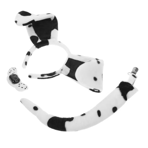 FRCOLOR 1 Satz Kopfschmuck Schwanzsatz Hundestirnband Stirnband Mit Hundeohren Cosplay-hundekostüm Hundeohr Stirnbänder Hundeohren-Stirnband Zum Anziehen Tierstirnband Plastik von FRCOLOR