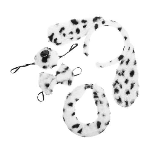 FRCOLOR 1 Satz Kostümset für Haustiere Teiliges Tierkopfband mit Ohren Fliege Falscher Nase und für Halloween Weihnachten und Partys Accessoires für Cosplay und Festlichkeiten von FRCOLOR