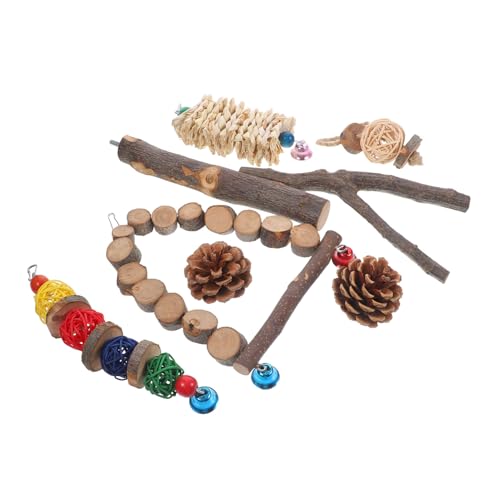 FRCOLOR 1satz Parakeet Swing Toys Teiliges Zubehör Für Wellensittiche Papageien-kauspielzeug Aus Apfelholz Lustige Und Sichere Kauspielzeuge Zur Zahnpflege Und Bewegung Für Vögel FRCOLOR 1satz Parakeet Swing Toys Teiliges Zubehör Für Wellensittiche Papageien-kauspielzeug Aus Apfelholz Lustige Und Sichere Kauspielzeuge Zur Zahnpflege Und Bewegung Für Vögel von FRCOLOR