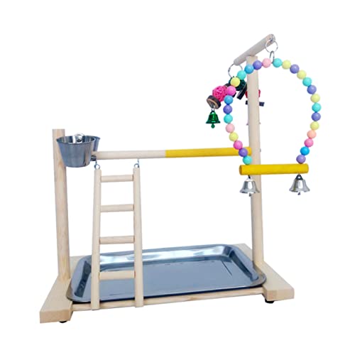 FRCOLOR 1 Satz Papagei Trainings ständer Nymphensittich-Spielzeug Vogel kletterleiter Spielzeuge Vogelspielständer Vogelhaustierständer Schreibtisch Trainingsgestell Spielstand hölzern FRCOLOR 1 Satz Papagei Trainings ständer Nymphensittich-Spielzeug Vogel kletterleiter Spielzeuge Vogelspielständer Vogelhaustierständer Schreibtisch Trainingsgestell Spielstand hölzern von FRCOLOR