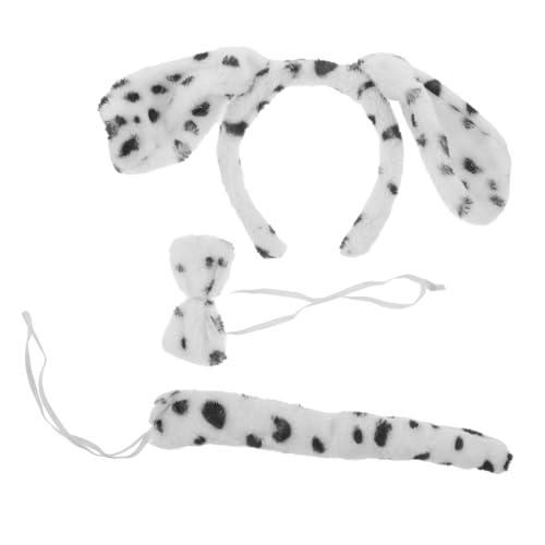 FRCOLOR 1 Satz Plüsch-Kopfbedeckung für Welpen groß Hund Halloween Tierkostüm Tierschwanz -Requisiten Tierstirnband Cosplay-Welpen-Requisiten Cosplay -Kostüm Stoff von FRCOLOR