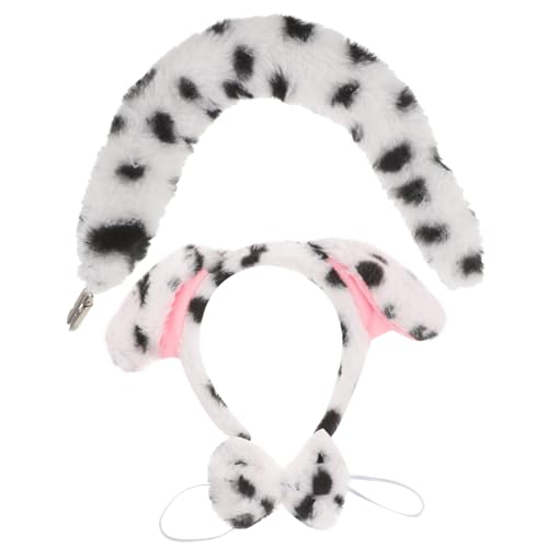 FRCOLOR 1 Satz Pudding-Hundeanzug Geburtstag Zubehör für seidenband ziehschleifenband tierwesen hundm dogge Animals Haarband Cosplay-Hundekostüm Kostüm Ohren und Schwanzprop Plüsch von FRCOLOR